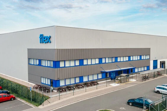 Außenansicht des Gebäudes Flex in der Tschechischen Republik