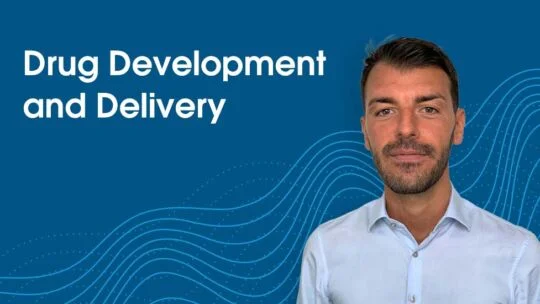 blu eimage with words drug development delivery