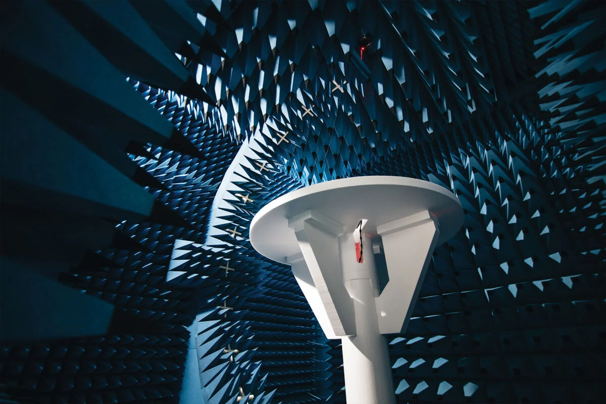 Audio-Testraum mit Schallschutz