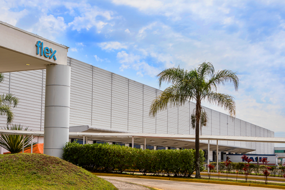 Außenansicht des Gebäudes Flex in Brasilien