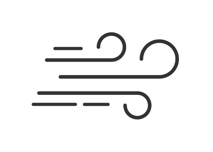 Luftturbulenzen in Geräten