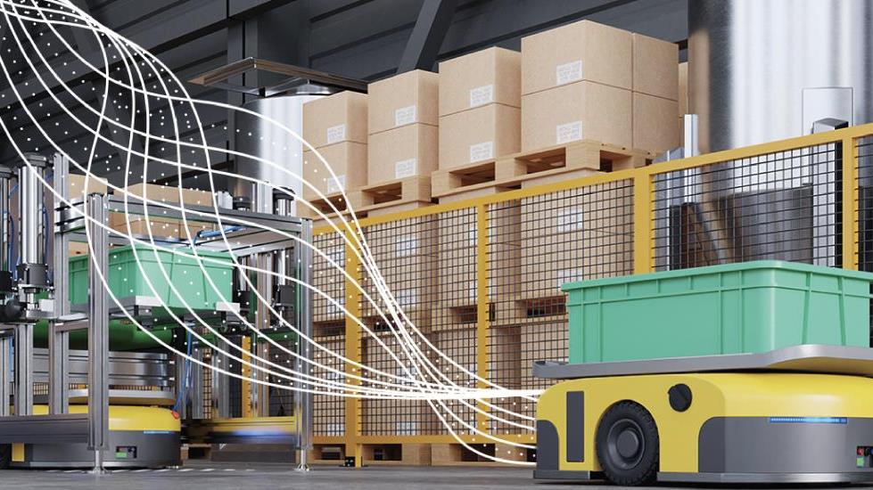 robot autónomo en una fábrica