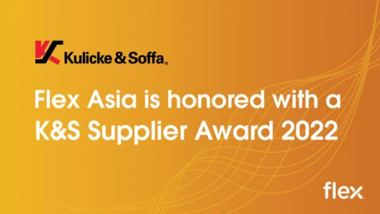Kulicke & Soffa Supplier Award 2022