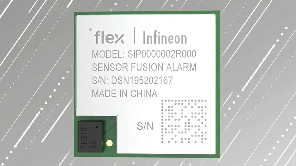 Componente de computadora de fusión de sensor flex infinon