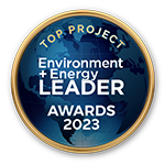 Auszeichnung als „Environment + Energy Leader Top Project of the Year 2023“.